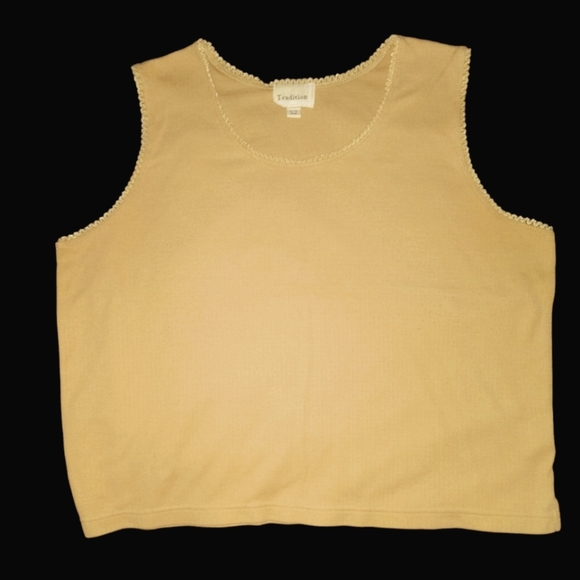 ❤️ Tradition Tan Tank Top XL - Picture 1 of 5
